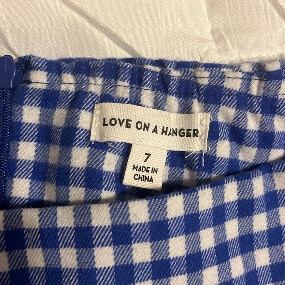 Love on a Hanger Blue Gingham Skirt - Picture 2 of 2